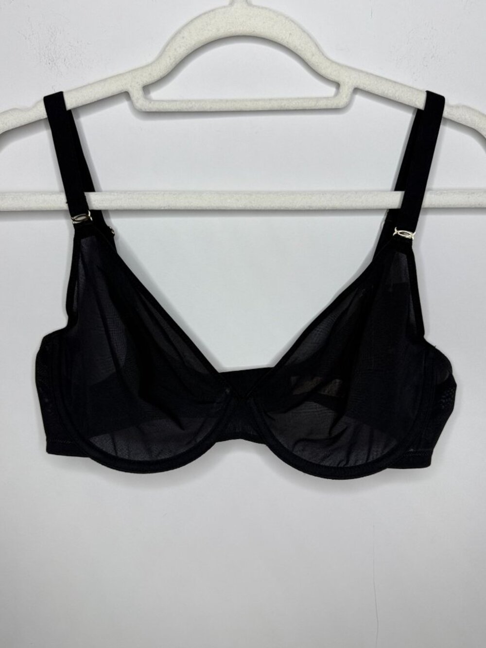 Inlyric 36DD Black Sheer Mesh Unlined Underwire Bra - Picture 1 of 8